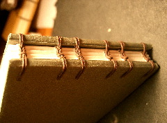 this is a coptic binding up close