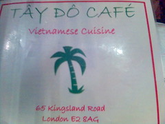 Tay Do Cafe menu