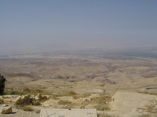 View from Mount Nebo over the Jordan Valley to the West Bank (Hazy Day)