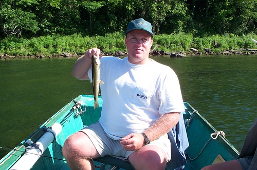 Chris with a Trout - White River, Arkansas