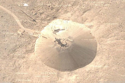 Sedan Crater at the Nevada Test Site.