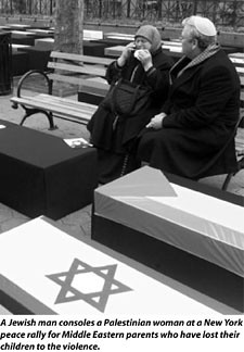 Israel-Palestine mourners